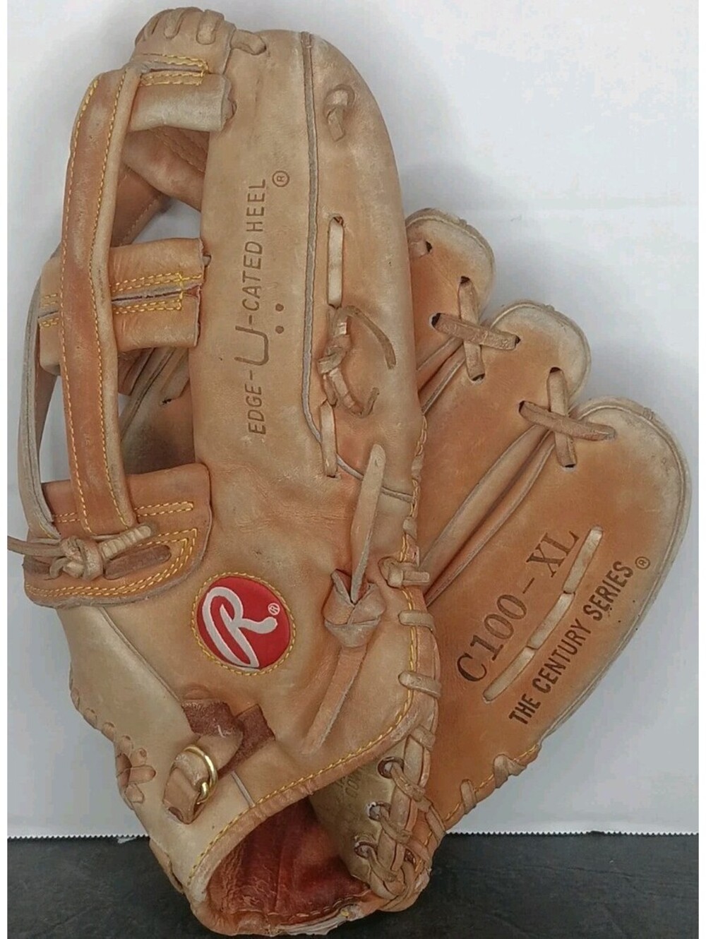 Rawlings C-100 XL Century Series Baseball Glove- Right Hand Throw Roughly 13"